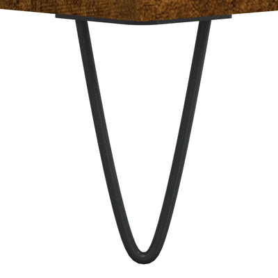 LP-levyjen säilytyskaappi savutammi 85x38x48 cm tekninen puu