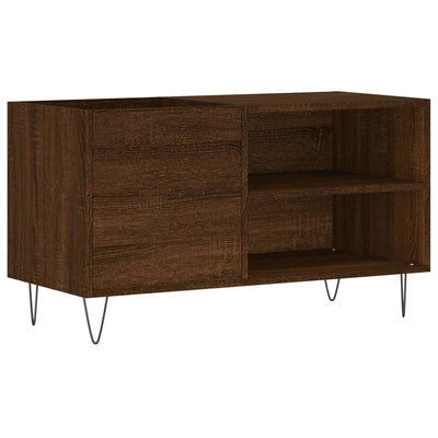 LP-levyjen säilytyskaappi ruskea tammi 85x38x48 cm puu
