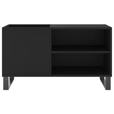 LP-levyjen säilytyskaappi musta 85x38x48 cm tekninen puu