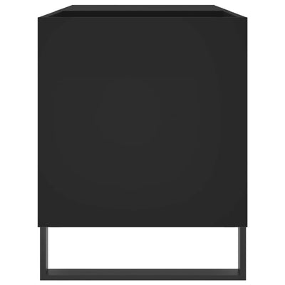 LP-levyjen säilytyskaappi musta 85x38x48 cm tekninen puu