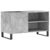 LP-levyjen säilytyskaappi betoninharmaa 85x38x48 cm puu