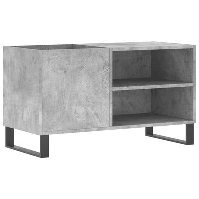 LP-levyjen säilytyskaappi betoninharmaa 85x38x48 cm puu