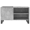 LP-levyjen säilytyskaappi betoninharmaa 85x38x48 cm puu
