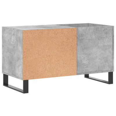 LP-levyjen säilytyskaappi betoninharmaa 85x38x48 cm puu