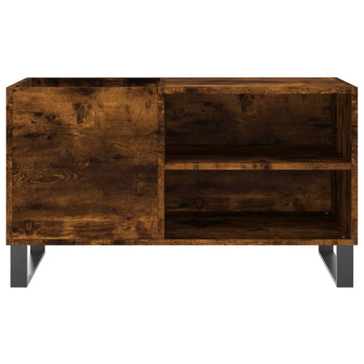 LP-levyjen säilytyskaappi savutammi 85x38x48 cm tekninen puu