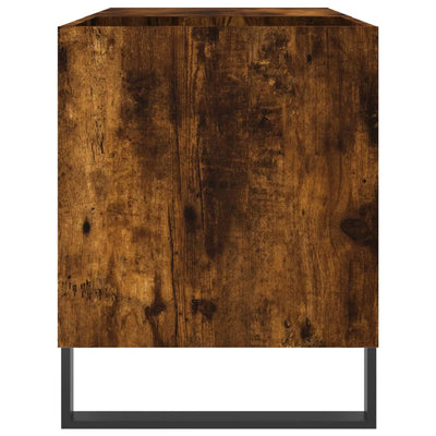 LP-levyjen säilytyskaappi savutammi 85x38x48 cm tekninen puu