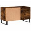 LP-levyjen säilytyskaappi savutammi 85x38x48 cm tekninen puu