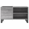 LP-levyjen säilytyskaappi harmaa Sonoma 85x38x48 cm puu