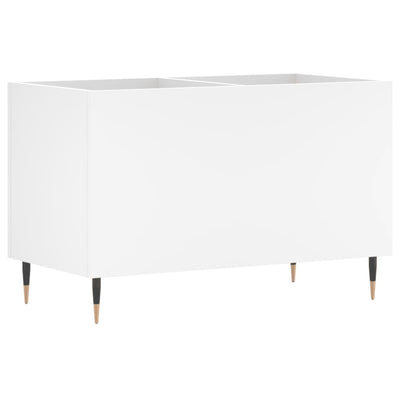 LP-levyjen säilytyskaappi valkoinen 74,5x38x48 cm tekninen puu