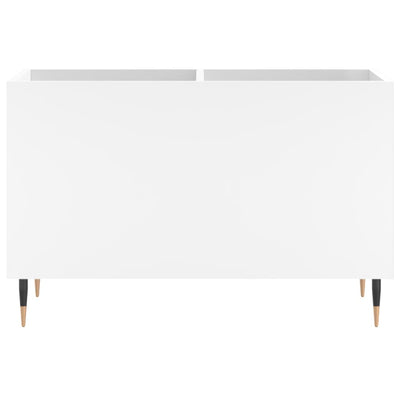 LP-levyjen säilytyskaappi valkoinen 74,5x38x48 cm tekninen puu