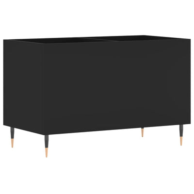 LP-levyjen säilytyskaappi musta 74,5x38x48 cm tekninen puu