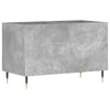 LP-levyjen säilytyskaappi betoninharmaa 74,5x38x48 cm puu