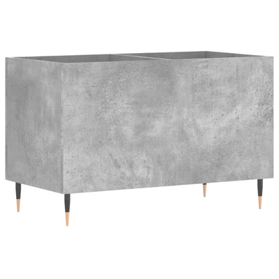 LP-levyjen säilytyskaappi betoninharmaa 74,5x38x48 cm puu