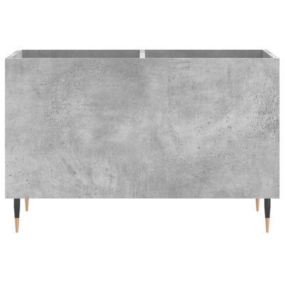 LP-levyjen säilytyskaappi betoninharmaa 74,5x38x48 cm puu