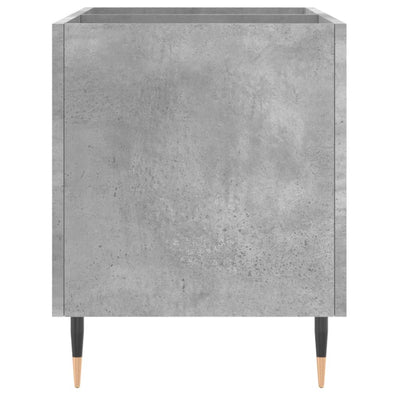 LP-levyjen säilytyskaappi betoninharmaa 74,5x38x48 cm puu