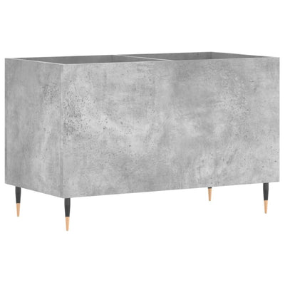 LP-levyjen säilytyskaappi betoninharmaa 74,5x38x48 cm puu