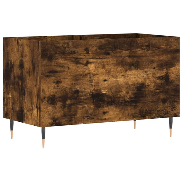 LP-levyjen säilytyskaappi savutammi 74,5x38x48 cm tekninen puu