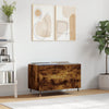 LP-levyjen säilytyskaappi savutammi 74,5x38x48 cm tekninen puu