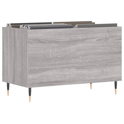 LP-levyjen säilytyskaappi harmaa Sonoma 74,5x38x48 cm puu