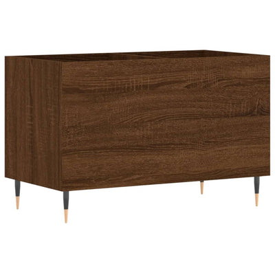 LP-levyjen säilytyskaappi ruskea tammi 74,5x38x48 cm puu