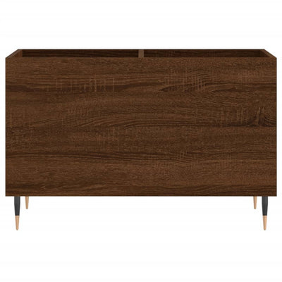 LP-levyjen säilytyskaappi ruskea tammi 74,5x38x48 cm puu
