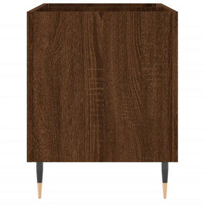 LP-levyjen säilytyskaappi ruskea tammi 74,5x38x48 cm puu