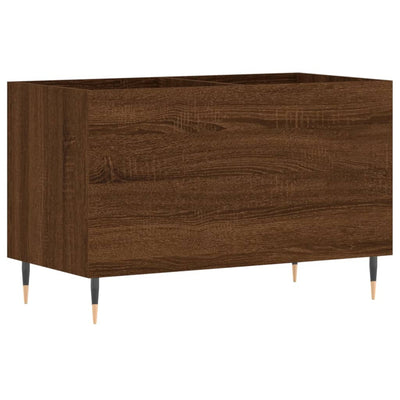 LP-levyjen säilytyskaappi ruskea tammi 74,5x38x48 cm puu