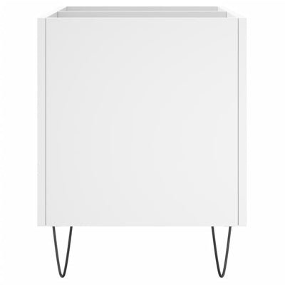 LP-levyjen säilytyskaappi valkoinen 74,5x38x48 cm tekninen puu