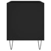 LP-levyjen säilytyskaappi musta 74,5x38x48 cm tekninen puu
