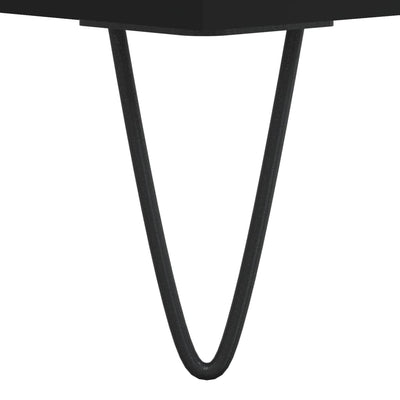 LP-levyjen säilytyskaappi musta 74,5x38x48 cm tekninen puu