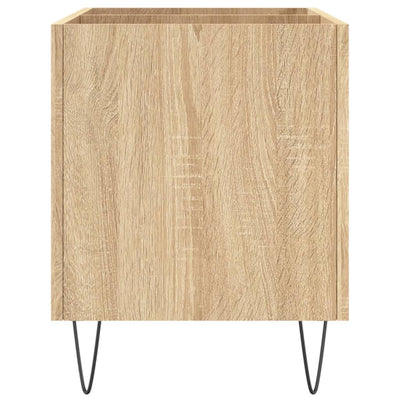 LP-levyjen säilytyskaappi Sonoma-tammi 74,5x38x48 cm puu