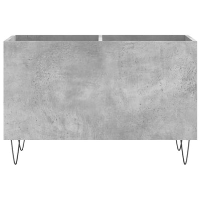 LP-levyjen säilytyskaappi betoninharmaa 74,5x38x48 cm puu