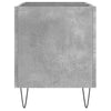 LP-levyjen säilytyskaappi betoninharmaa 74,5x38x48 cm puu
