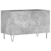 LP-levyjen säilytyskaappi betoninharmaa 74,5x38x48 cm puu