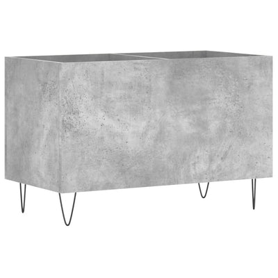 LP-levyjen säilytyskaappi betoninharmaa 74,5x38x48 cm puu