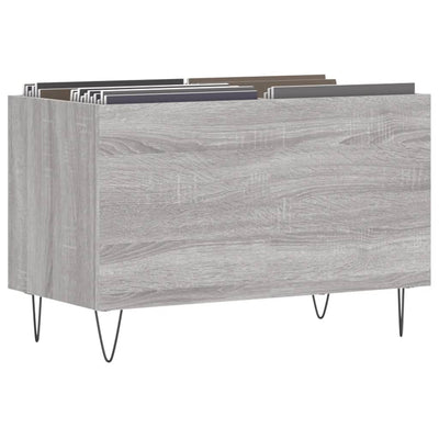LP-levyjen säilytyskaappi harmaa Sonoma 74,5x38x48 cm puu