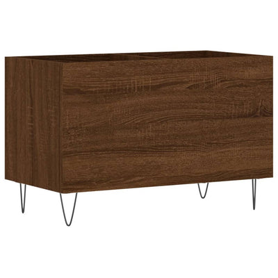 LP-levyjen säilytyskaappi ruskea tammi 74,5x38x48 cm puu
