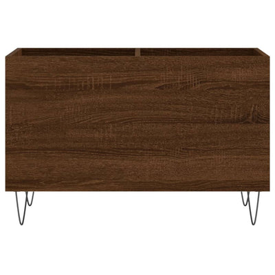 LP-levyjen säilytyskaappi ruskea tammi 74,5x38x48 cm puu