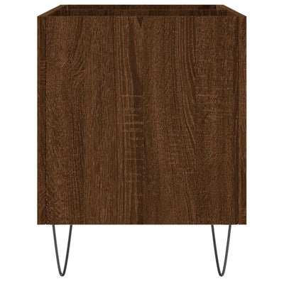 LP-levyjen säilytyskaappi ruskea tammi 74,5x38x48 cm puu