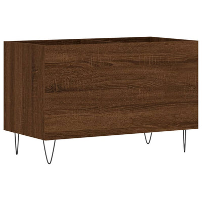 LP-levyjen säilytyskaappi ruskea tammi 74,5x38x48 cm puu
