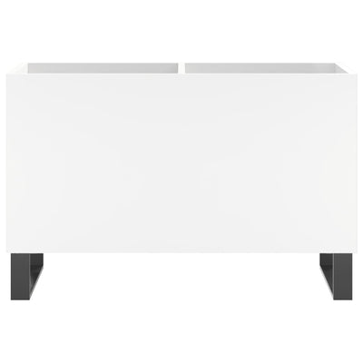 LP-levyjen säilytyskaappi valkoinen 74,5x38x48 cm tekninen puu