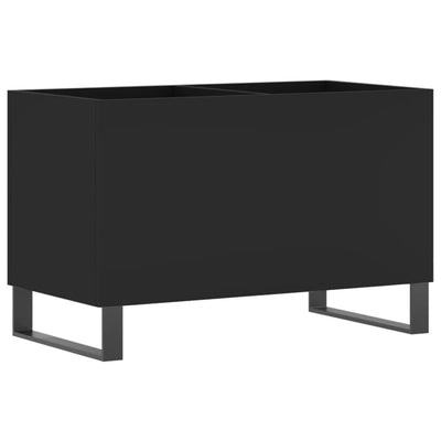 LP-levyjen säilytyskaappi musta 74,5x38x48 cm tekninen puu