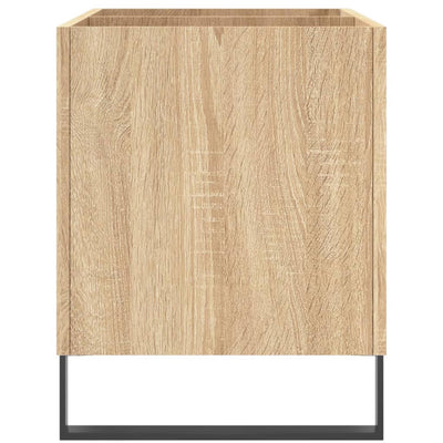 LP-levyjen säilytyskaappi Sonoma-tammi 74,5x38x48 cm puu
