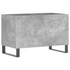 LP-levyjen säilytyskaappi betoninharmaa 74,5x38x48 cm puu