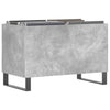 LP-levyjen säilytyskaappi betoninharmaa 74,5x38x48 cm puu