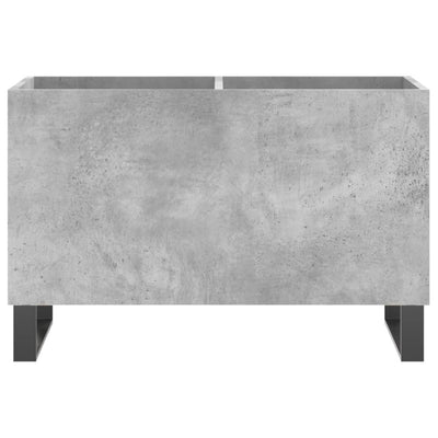 LP-levyjen säilytyskaappi betoninharmaa 74,5x38x48 cm puu