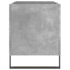 LP-levyjen säilytyskaappi betoninharmaa 74,5x38x48 cm puu
