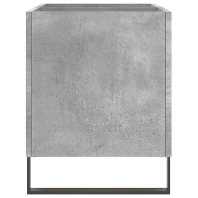 LP-levyjen säilytyskaappi betoninharmaa 74,5x38x48 cm puu