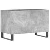 LP-levyjen säilytyskaappi betoninharmaa 74,5x38x48 cm puu