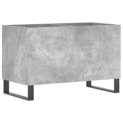 LP-levyjen säilytyskaappi betoninharmaa 74,5x38x48 cm puu